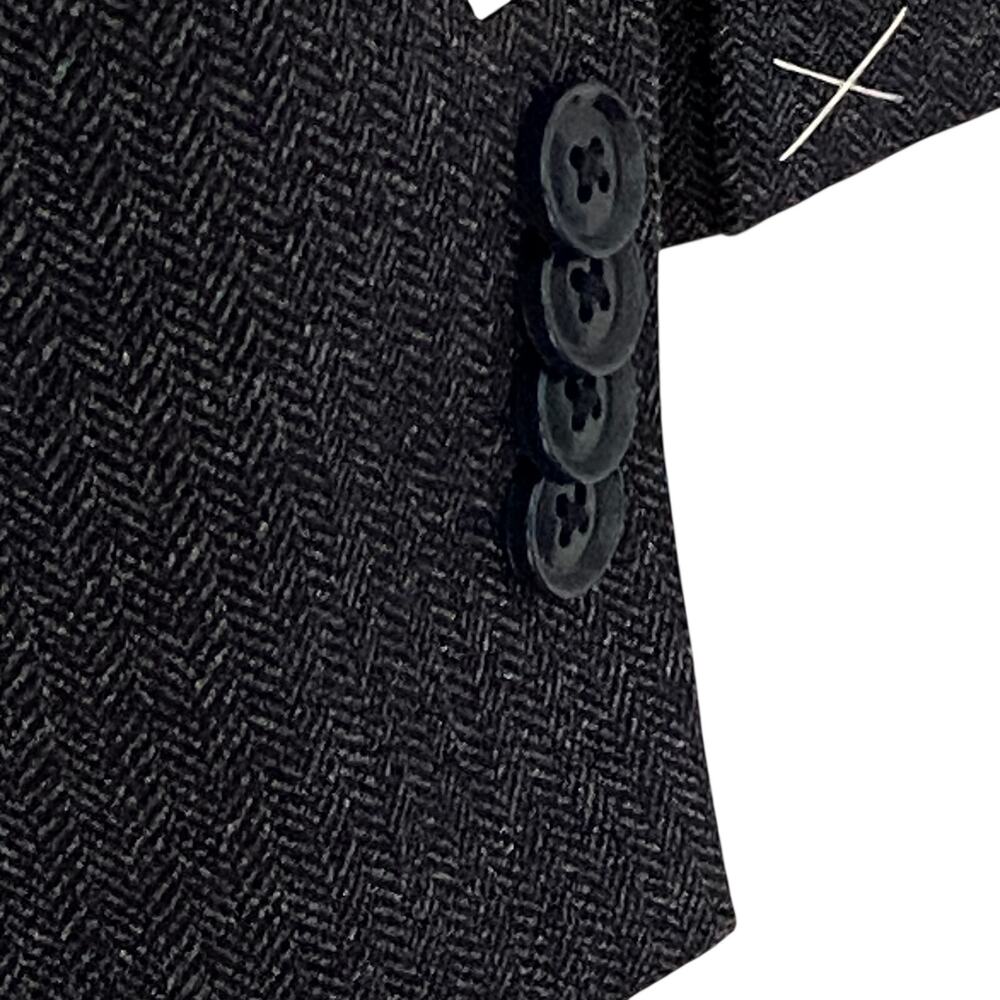 Bar III Sport Coat Men's 40 Short Slim Fit Stretch Dark Blue Herringbone NEW - Picture 6 of 12